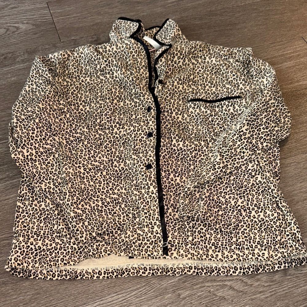 Leopard Print Women’s Button Up